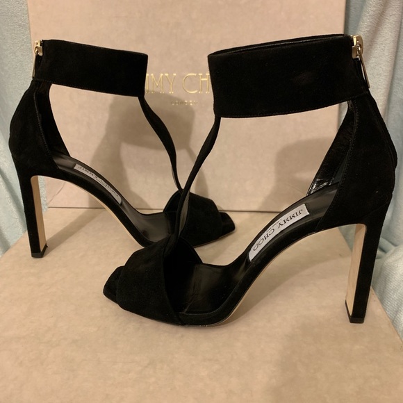 Jimmy Choo Suede Bethel Heel - Picture 2 of 7